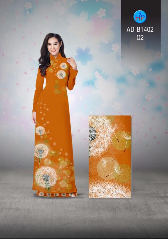 Vải áo dài hoa Cẩm Tú Cầu