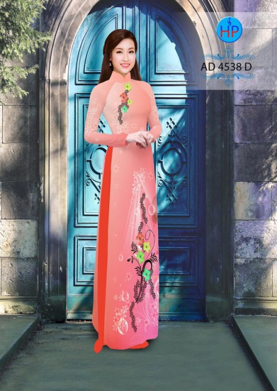 Vải áo dài hoa dây lấp lánh