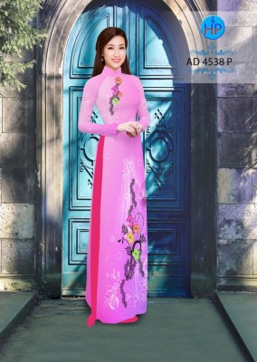 Vải áo dài hoa dây lấp lánh-DT 3417