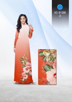 Vải áo dài hoa Lan-DT 3418