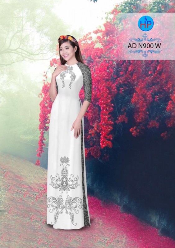 Vải áo dài hoa văn chìm