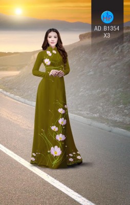 Vải áo dài hoa dây-DT 3422