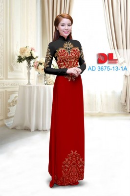 Vải áo dài hoa văn đẹp-DT 3424