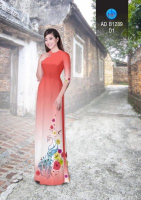 Vải áo dài chim công-DT 3435