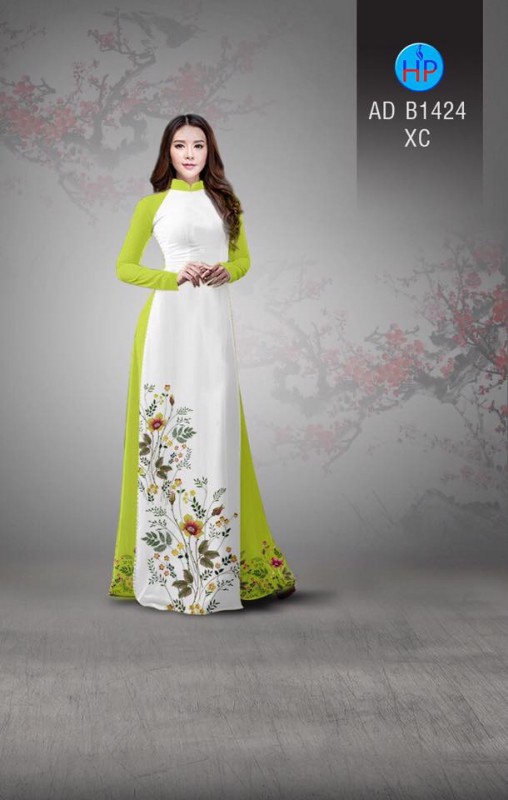 Vải áo dài hoa dây