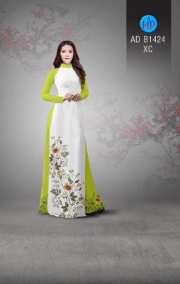 Vải áo dài hoa dây-DT 3448
