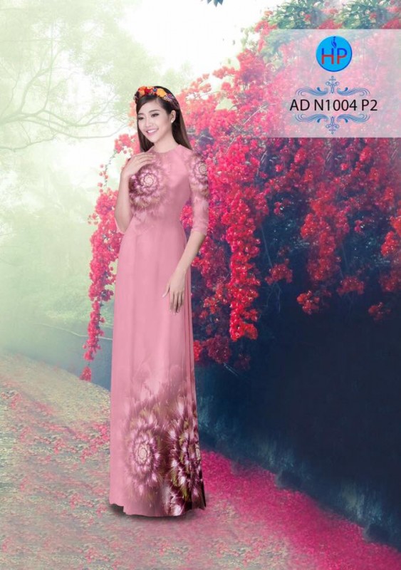 Vải áo dài hoa văn lập thể