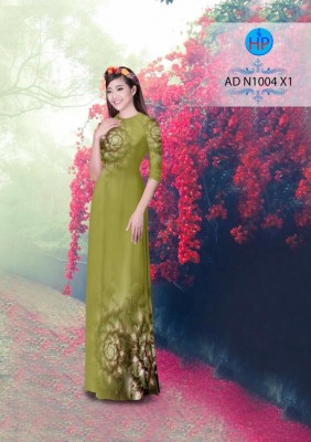 Vải áo dài hoa văn lập thể-DT 3455