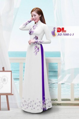 Vải áo dài hoa Sứ-DT 3469