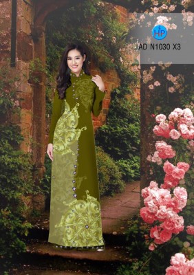 Vải áo dài hoa văn chìm-DT 3477