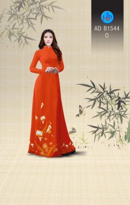 Vải áo dài hoa Loa Kèn-DT 3491