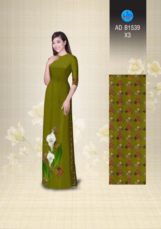 Vải áo dài hoa loa kèn