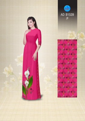 Vải áo dài hoa loa kèn-DT 3497