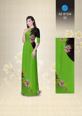 Vải áo dài hoa xéo-DT 3498