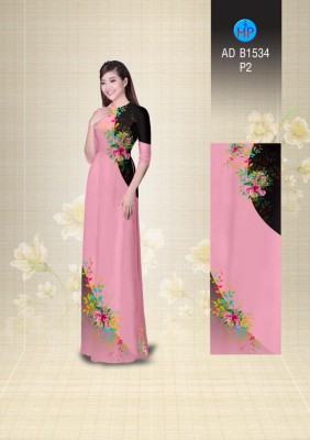 Vải áo dài hoa xéo-DT 3498