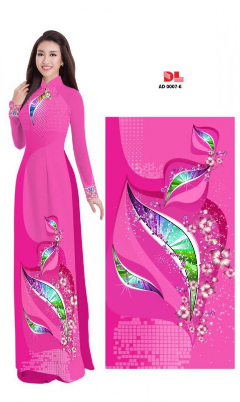 Vải áo dài họa tiết lấp lánh