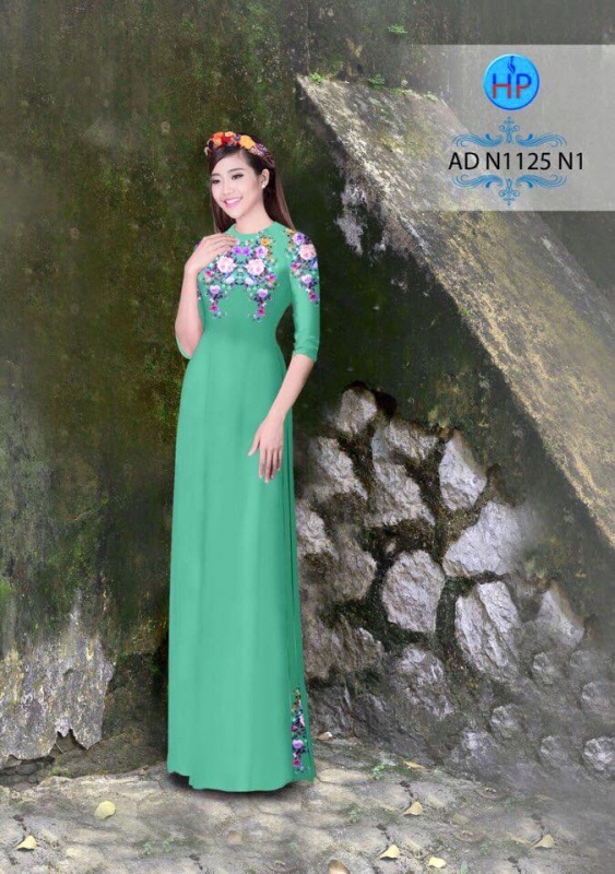 Vải áo dài hoa nhỏ