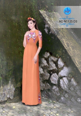 Vải áo dài hoa nhỏ-DT 3580