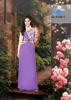 Vải áo dài hoa văn đẹp-DT 3582