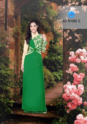 Vải áo dài hoa văn đẹp-DT 3582