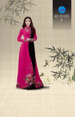 Vải áo dài hoa chạy dọc-DT 3611