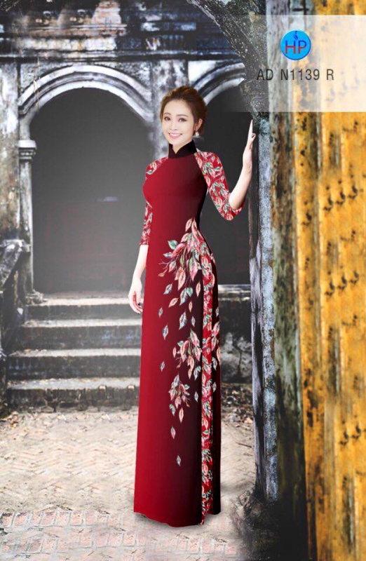 Vải áo dài hoa rơi