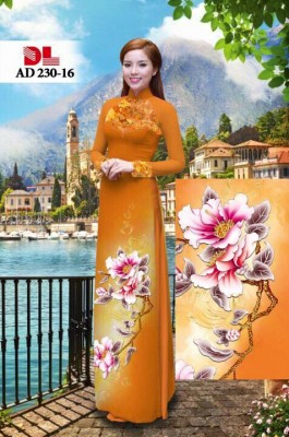Vải áo dài hoa 3D-DT 3618
