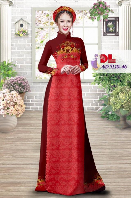 Vải áo dài hoa văn chìm