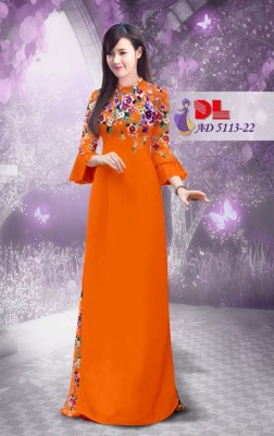 Vải áo dài hoa dây rơi-DT 3720