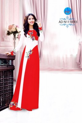 Vải áo dài hoa xéo-DT 3726
