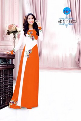 Vải áo dài hoa xéo-DT 3726