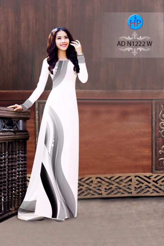 Vải áo dài họa tiết lập thể