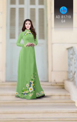 Vải áo dài hoa Cúc-DT 3729