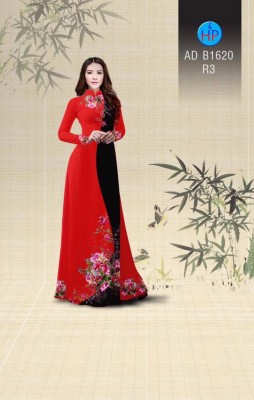 Vải áo dài hoa chạy dọc-DT 3731