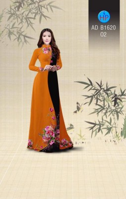 Vải áo dài hoa chạy dọc-DT 3731