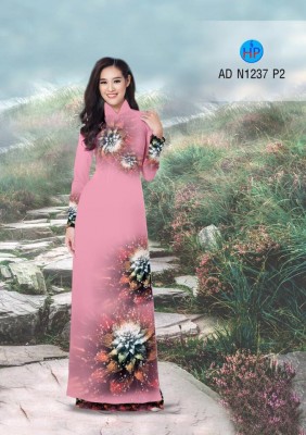 Vải áo dài hoa 3D-DT 3734