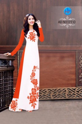 Vải áo dài hoa Hồng dây-DT 3739