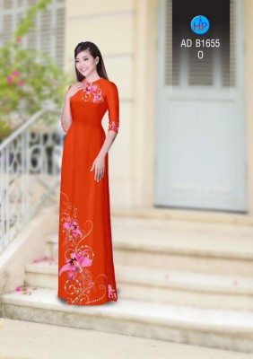 Vải áo dài hoa dây trên dưới-DT 3740