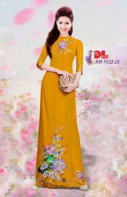 Vải áo dài hoa sen-DT 3769