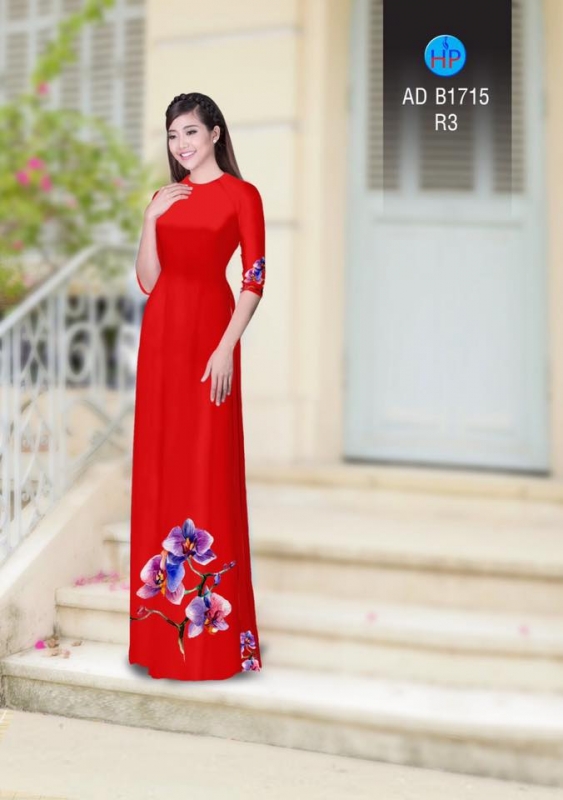 Vải áo dài hoa Lan