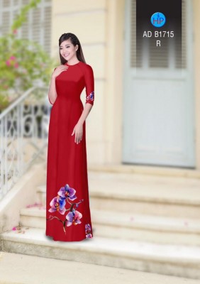 Vải áo dài hoa Lan-DT 3784