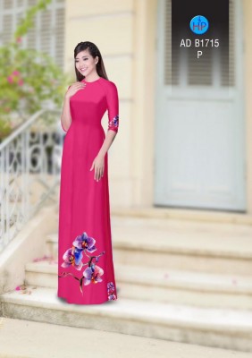Vải áo dài hoa Lan-DT 3784
