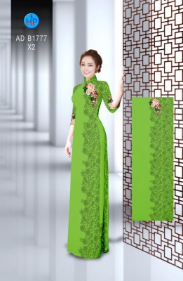 Vải áo dài hoa văn chạy dọc-DT 3786