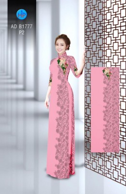 Vải áo dài hoa văn chạy dọc-DT 3786