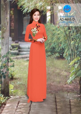 Vải áo dài cành hoa-DT 3787