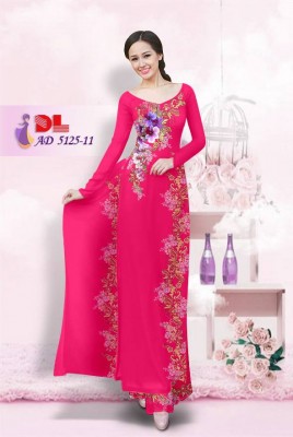 Vải áo dài hoa văn chạy dọc-DT 3793