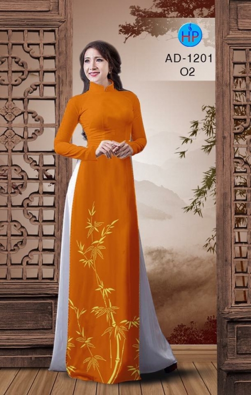 Vải áo dài cành trúc