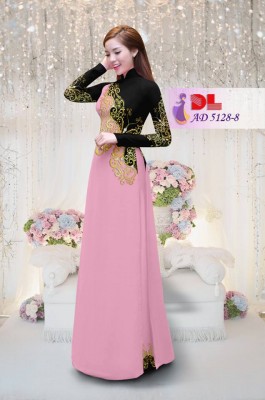 Vải áo dài hoa văn đẹp-DT 3829