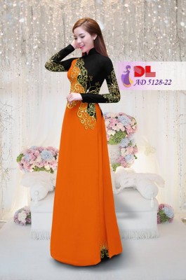 Vải áo dài hoa văn đẹp-DT 3829