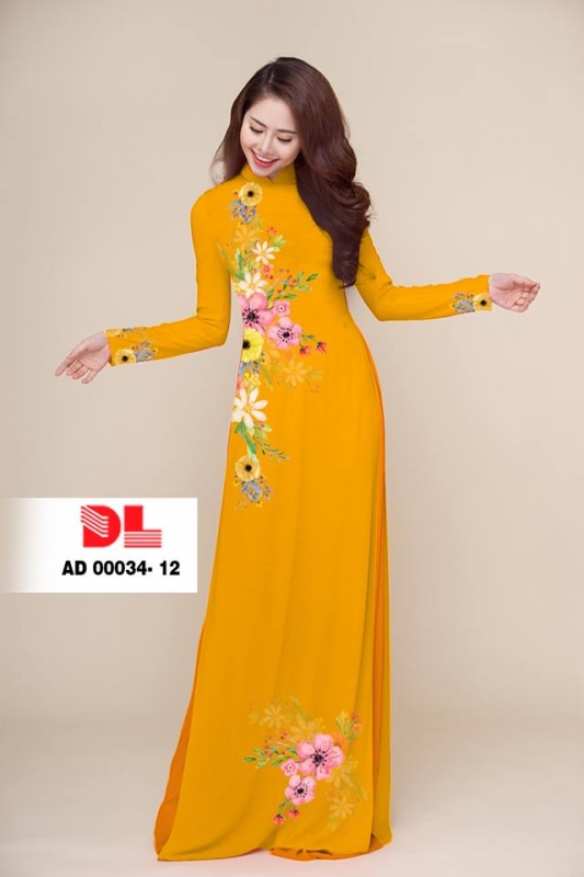 Vải áo dài hoa eo